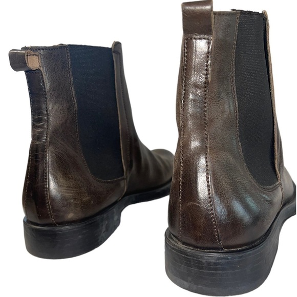 Men’s Bacco Bucci Rustic Italian Leather Chelsea Boots. Size 9.5 GUC - Picture 13 of 14